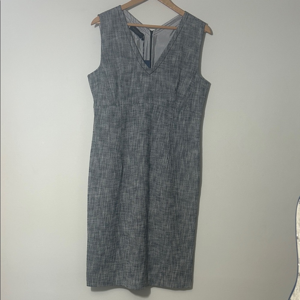 🆕 PIAZZA SEMPIONE | NWT Tweed Sleeveless Fitted Dress Size EU 48/US 14/Large